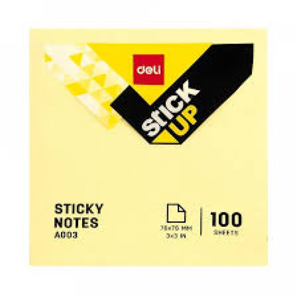 Giấy nhớ 3x3 (100 tờ) (Vàng) (A00353) (Deli)